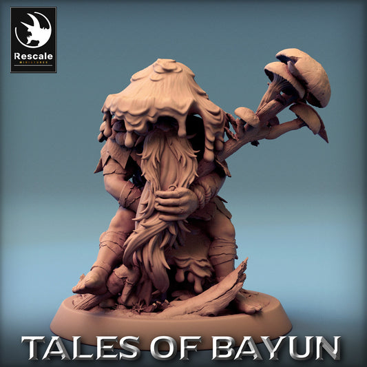 Bayun Druid Mushroom Hat Wait | Rescale Miniatures | Compatible with D&D/AoS | Fantasy | Tabletop RPG