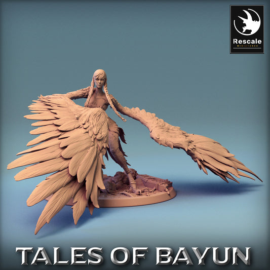 Bayun Harpie Parry | Rescale Miniatures | Compatible with D&D/AoS | Fantasy | Tabletop RPG