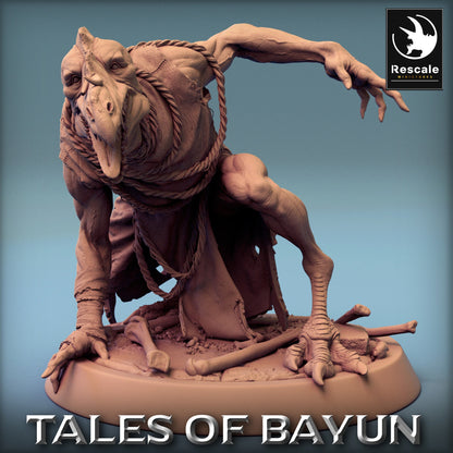 Bayun Kikimora Goule Discrete No Hood | Rescale Miniatures | Compatible with D&D/AoS | Fantasy | Tabletop RPG