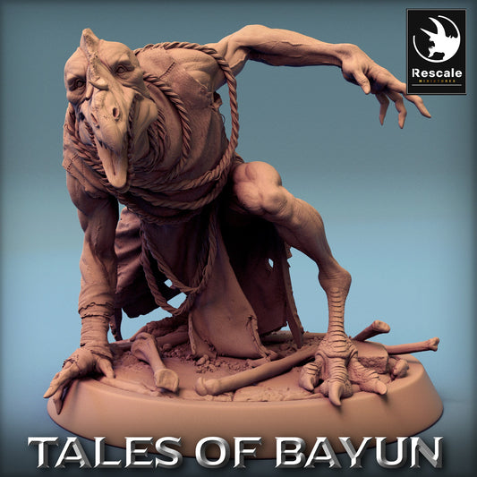 Bayun Kikimora Goule Discrete No Hood | Rescale Miniatures | Compatible with D&D/AoS | Fantasy | Tabletop RPG