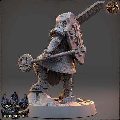 Female Battle Mage Elodie | DayBreak Miniatures | Compatible with D&D/AOS | Fantasy | Tabletop