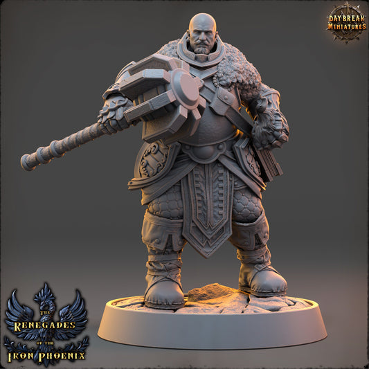 Paladin Knight Roland | DayBreak Miniatures | Compatible with D&D/AOS | Fantasy | Tabletop