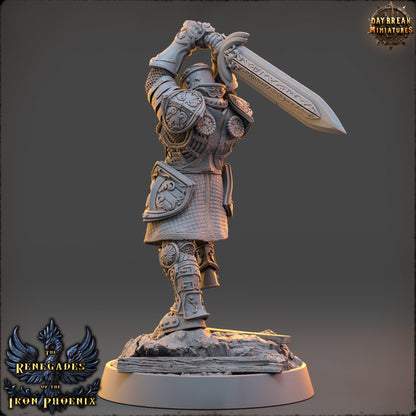 Knight Ghislaine | DayBreak Miniatures | Compatible with D&D/AOS | Fantasy | Tabletop