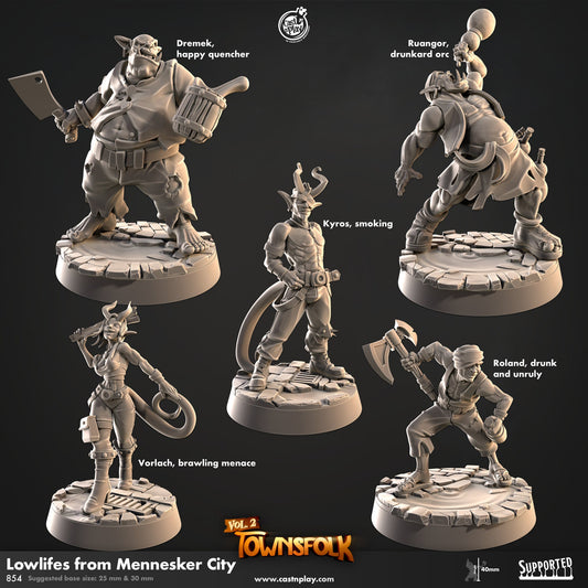Lowlifes of Mennesker City | CastnPlay | Compatible with D&D/AoS | Fantasy | Tabletop RPG