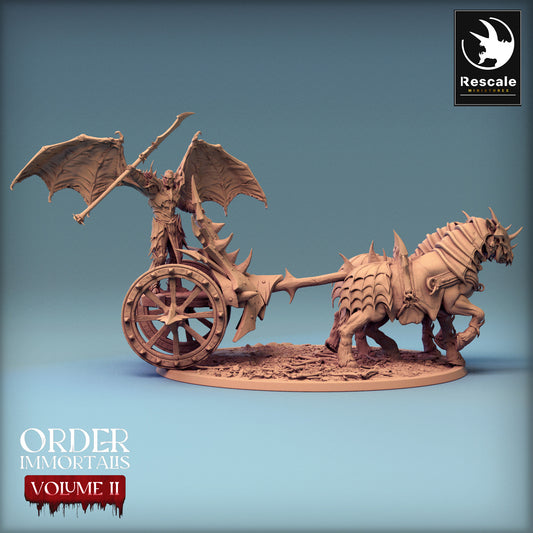 Immortalis Chariot Walk Wings No Helmet | Rescale Miniatures | Compatible with D&D/AoS | Fantasy | Tabletop RPG