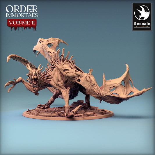 Immortalis Drake Attack | Rescale Miniatures | Compatible with D&D/AoS | Fantasy | Tabletop RPG