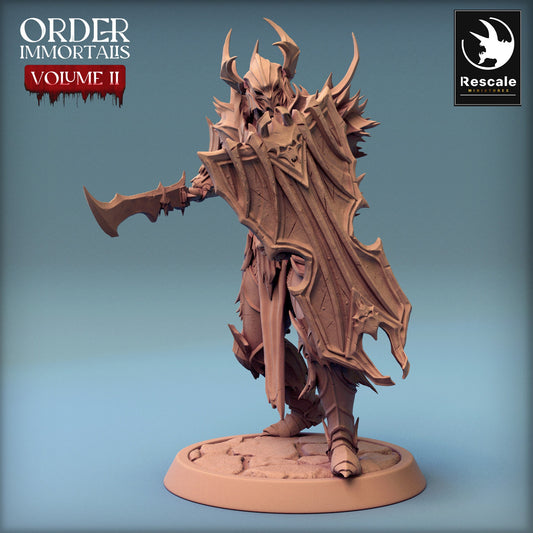 Immortalis Draven Full Armor Lance and Shield | Rescale Miniatures | Compatible with D&D/AoS | Fantasy | Tabletop RPG
