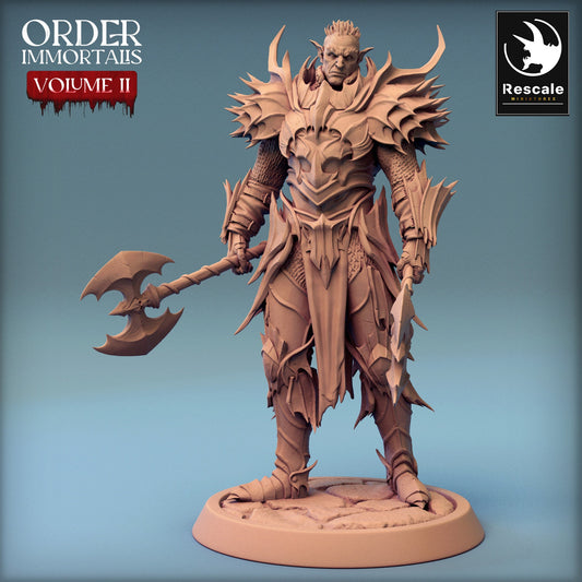 Immortalis Draven Chief | Rescale Miniatures | Compatible with D&D/AoS | Fantasy | Tabletop RPG