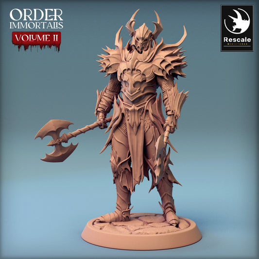 Immortalis Draven Full Armor Chief | Rescale Miniatures | Compatible with D&D/AoS | Fantasy | Tabletop RPG