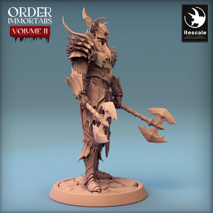 Immortalis Draven Full Armor Chief | Rescale Miniatures | Compatible with D&D/AoS | Fantasy | Tabletop RPG