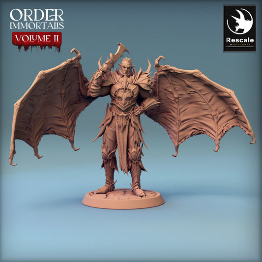 Immortalis Draven Guard with Wings | Rescale Miniatures | Compatible with D&D/AoS | Fantasy | Tabletop RPG