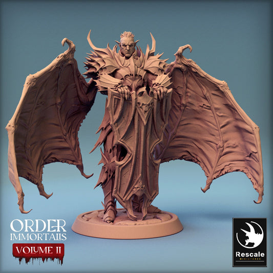 Immortalis Draven Protector with Wings | Rescale Miniatures | Compatible with D&D/AoS | Fantasy | Tabletop RPG