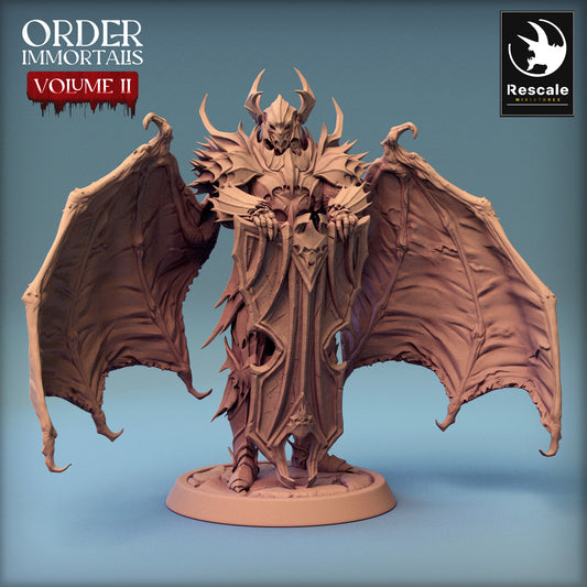 Immortalis Draven Full Armor Protector with Wings | Rescale Miniatures | Compatible with D&D/AoS | Fantasy | Tabletop RPG