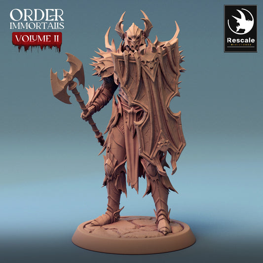 Immortalis Draven Full Armor Stand | Rescale Miniatures | Compatible with D&D/AoS | Fantasy | Tabletop RPG