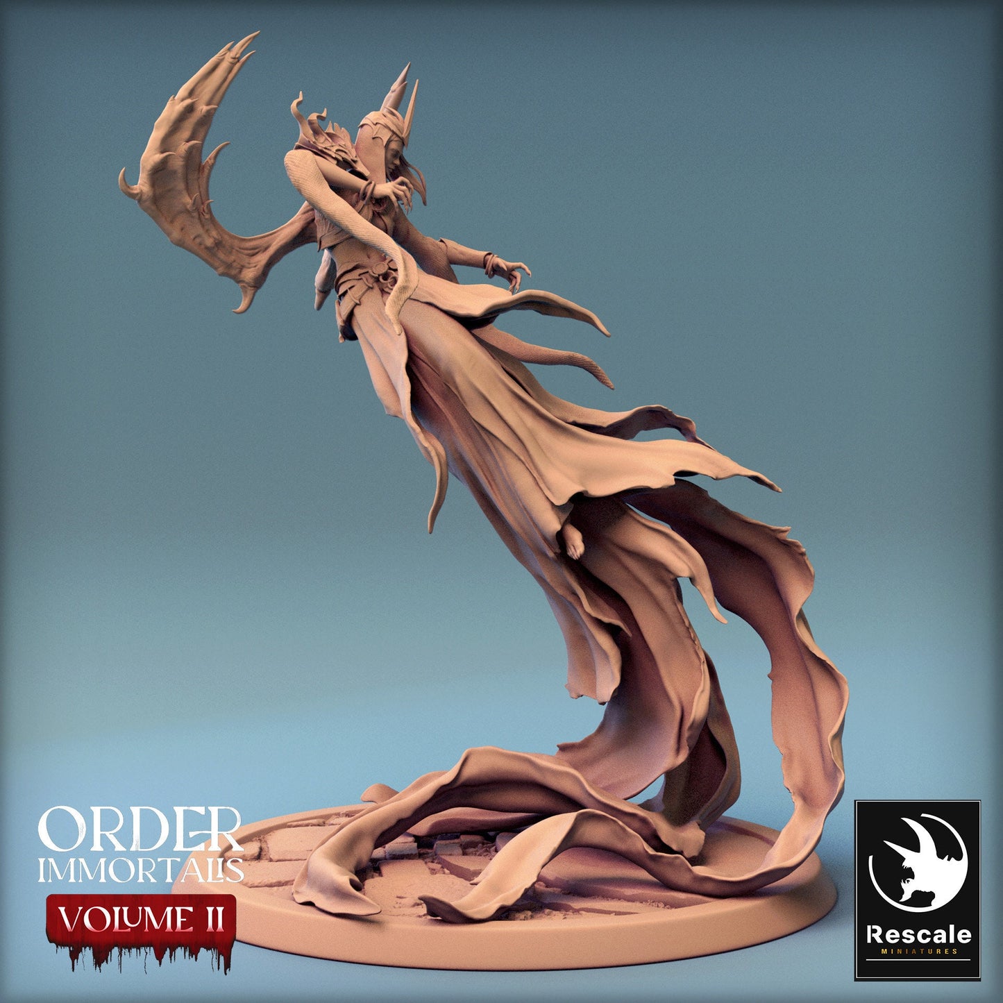 Immortalis Vampire Queen | Rescale Miniatures | Compatible with D&D/AoS | Fantasy | Tabletop RPG