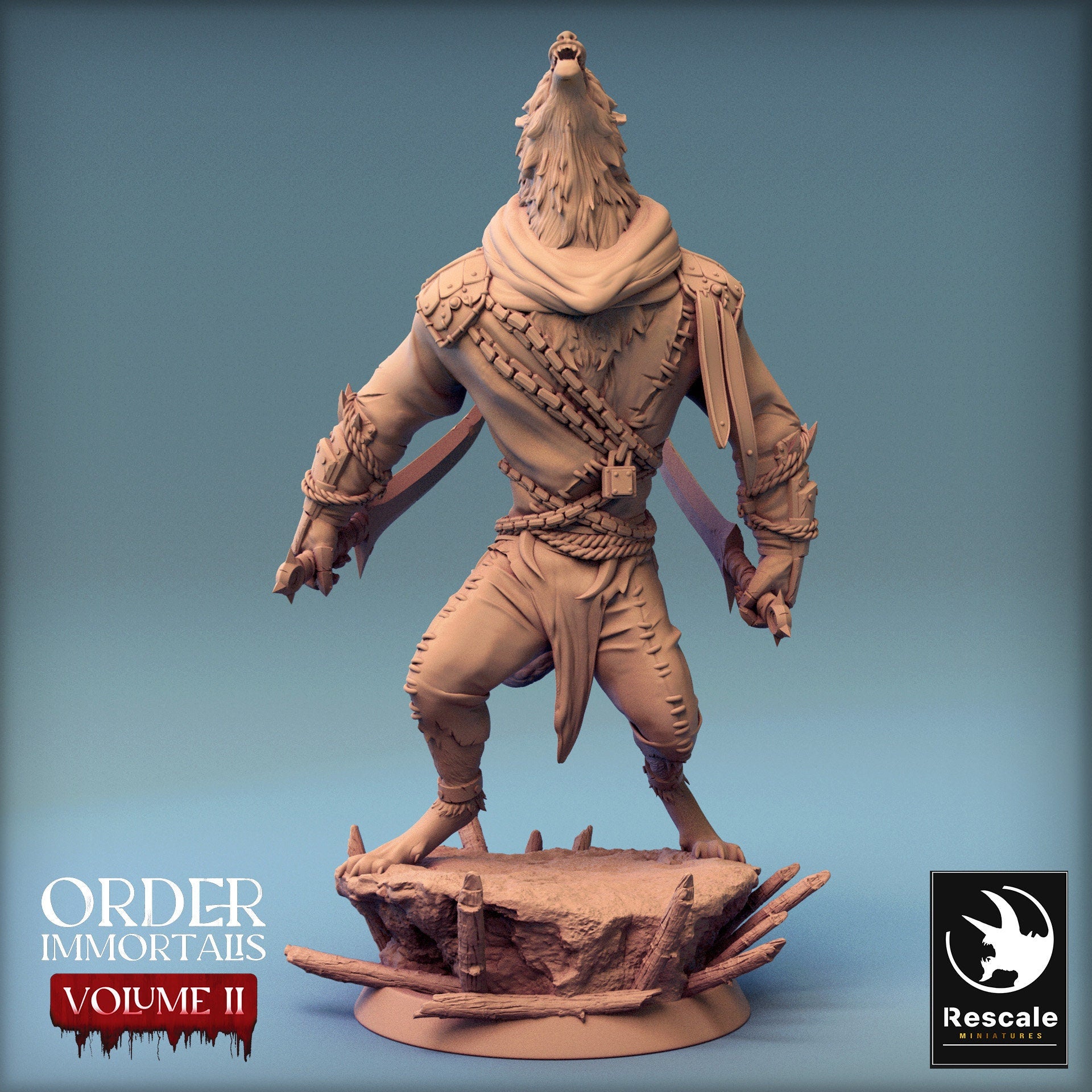 Immortalis Werewolf Howl | Rescale Miniatures | Compatible with D&D/AoS | Fantasy | Tabletop RPG