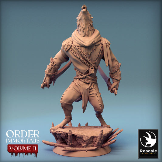 Immortalis Werewolf Howl | Rescale Miniatures | Compatible with D&D/AoS | Fantasy | Tabletop RPG