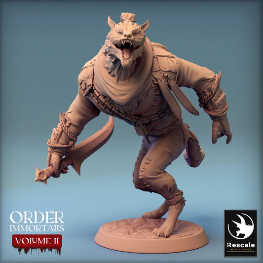 Immortalis Werewolf Load | Rescale Miniatures | Compatible with D&D/AoS | Fantasy | Tabletop RPG