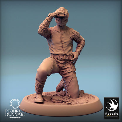 Dunnari Sandweaver Sit | Rescale Miniatures | Compatible with D&D/AoS | Fantasy | Tabletop RPG