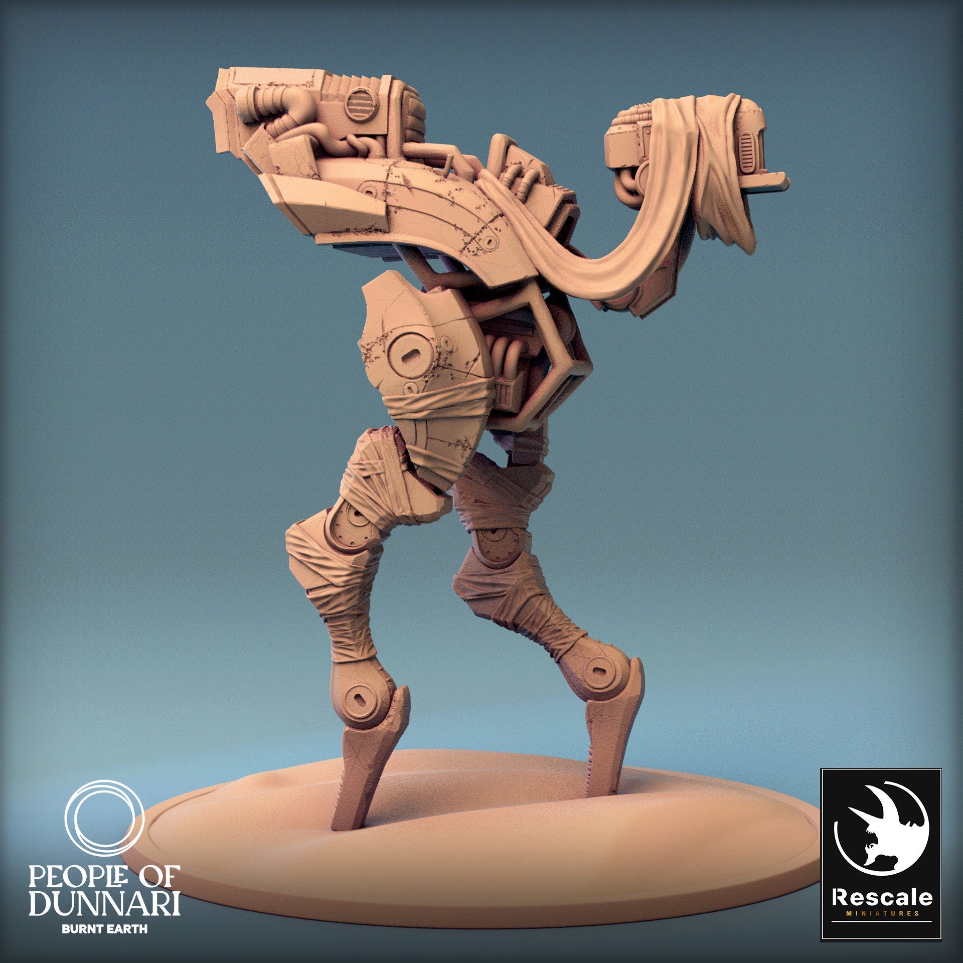Dunnari Medoka Walk Close Saddle | Rescale Miniatures | Compatible with D&D/AoS | Fantasy | Tabletop RPG