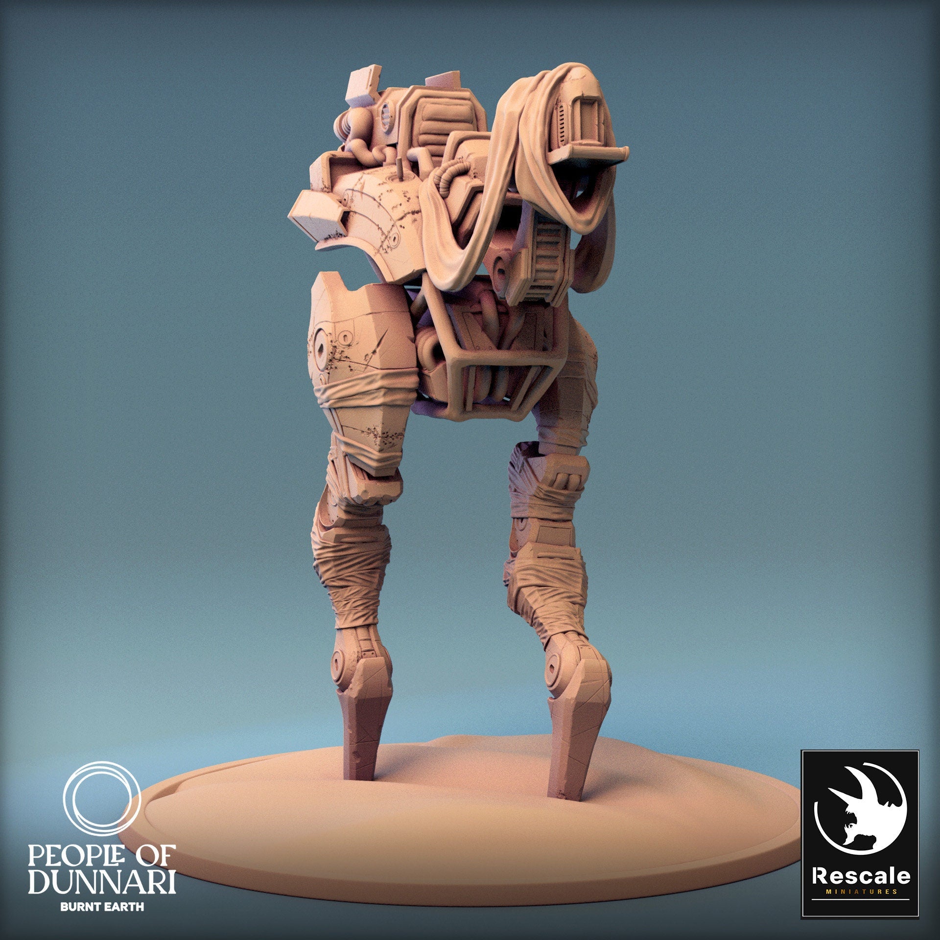 Dunnari Medoka Walk Open Saddle | Rescale Miniatures | Compatible with D&D/AoS | Fantasy | Tabletop RPG
