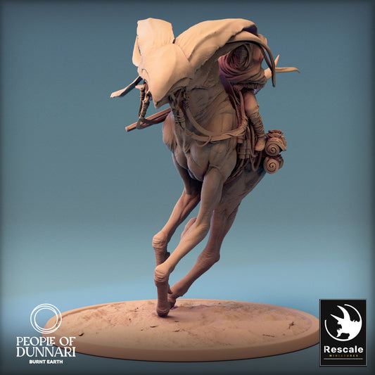 Dunnari Wind Glide Gallop Caped | Rescale Miniatures | Compatible with D&D/AoS | Fantasy | Tabletop RPG
