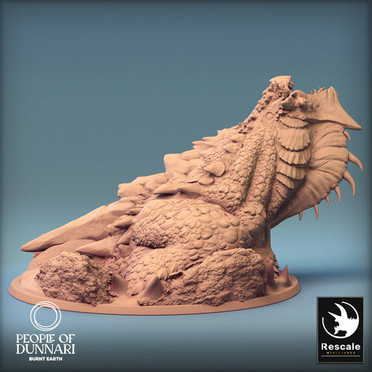 Dunnari Sand Wyvern Jump | Rescale Miniatures | Compatible with D&D/AoS | Fantasy | Tabletop RPG