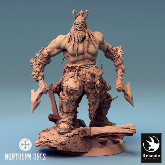 Northern Orcs Azhrog | Rescale Miniatures | Compatible with D&D/AoS | Fantasy | Tabletop RPG