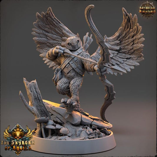 Owlkin Ranger Gaudar | DayBreak Miniatures | Compatible with D&D/AOS | Fantasy | Tabletop