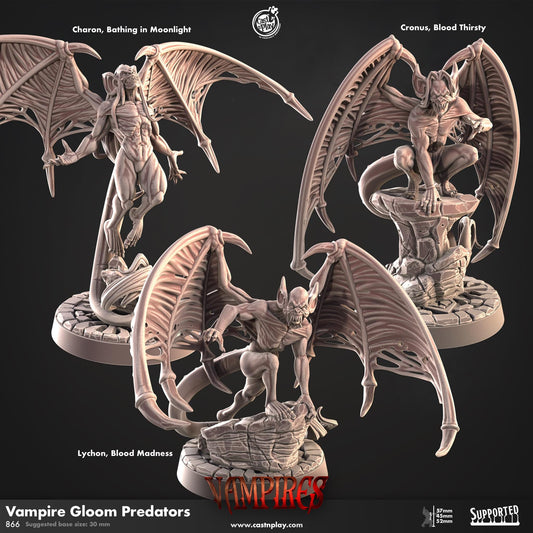 Vampire Gloom Predator | CastnPlay Miniatures | Compatible with D&D/AoS | Fantasy | Tabletop RPG