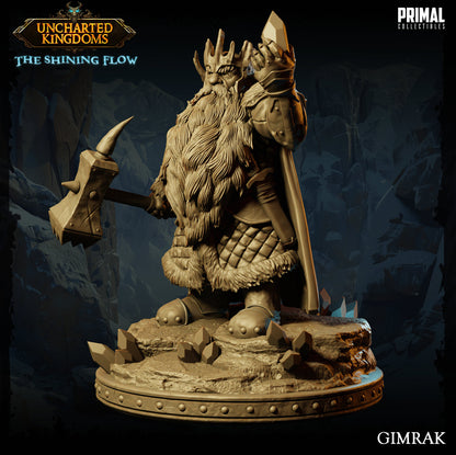 Dwarf King Gimrak | Primal Collectibles | Compatible with D&D/AoS | Fantasy