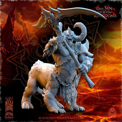 Realms of Mayhem Dragonard Two Handed Weapon | The Beholder Miniatures | Compatible with D&D/AoS | Fantasy | Tabletop RPG