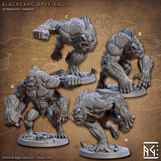Mountain Orc Apefiend | Artisan Guild Miniatures | Compatible with D&D/AoS | Fantasy | Tabletop RPG