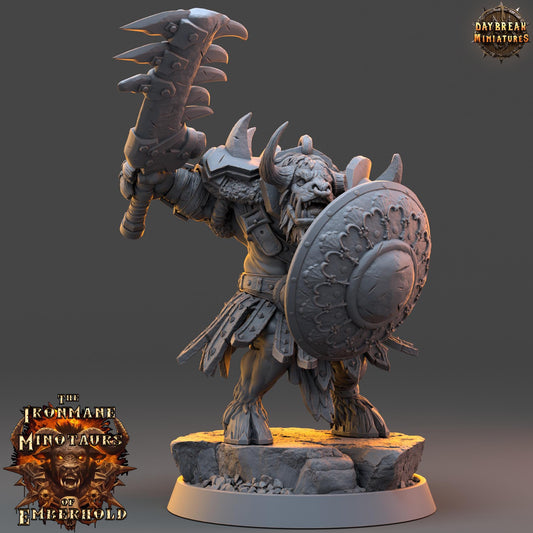 Minotaur Warrior Goroth | DayBreak Miniatures | Two Handed Weapons | Compatible with D&D/AOS | Fantasy | Tabletop RPG