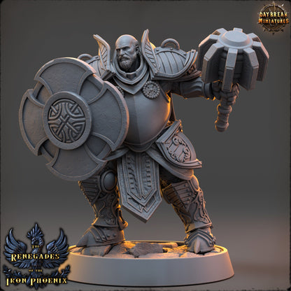 Warrior Knight Hector | DayBreak Miniatures | Compatible with D&D/AOS | Fantasy | Tabletop