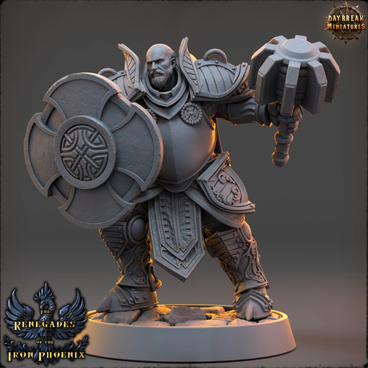 Warrior Knight Hector | DayBreak Miniatures | Compatible with D&D/AOS | Fantasy | Tabletop