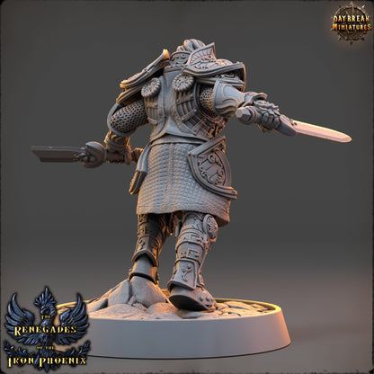 Female Knight Clemence | DayBreak Miniatures | Compatible with D&D/AOS | Fantasy | Tabletop