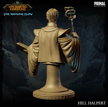 Wizard Hill Halpert Bust | Primal Collectibles | Compatible with D&D/AoS | Fantasy