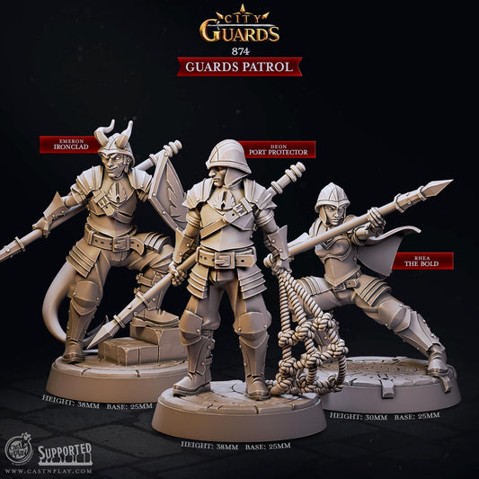 Guards Patrol | CastnPlay | Compatible with D&D/AoS | Fantasy
