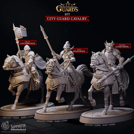 City Guard Cavalry | CastnPlay | Compatible with D&D/AoS | Fantasy