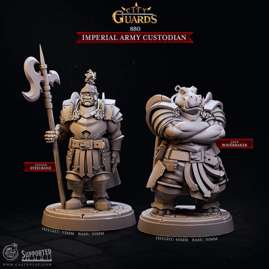 Imperial Army Custodians | CastnPlay | Compatible with D&D/AoS | Fantasy