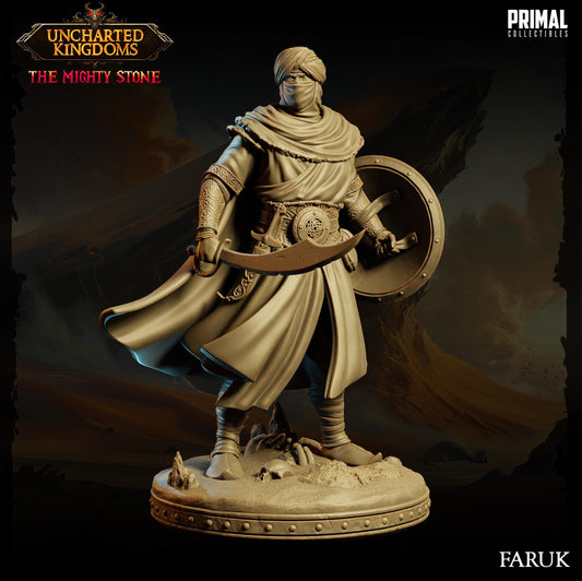 Eastern Warrior Faruk | Primal Collectibles | Compatible with D&D/AoS | Fantasy