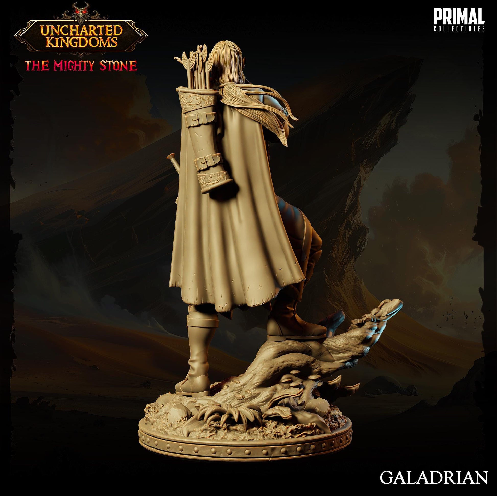 Wood Elf Hero Galadrian | Primal Collectibles | Compatible with D&D/AoS | Fantasy