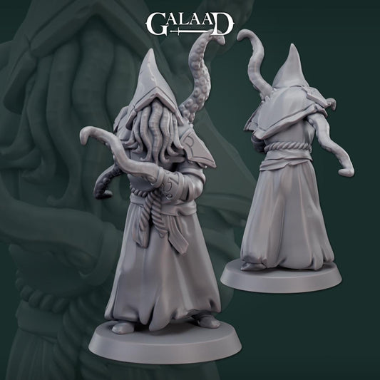 Cephalid Cultist | Galaad Miniatures | Compatible with D&D/AoS | Fantasy | Tabletop RPG