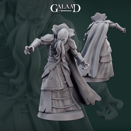 Mindflayer Cultist | Galaad Miniatures | Compatible with D&D/AoS | Fantasy | Tabletop RPG