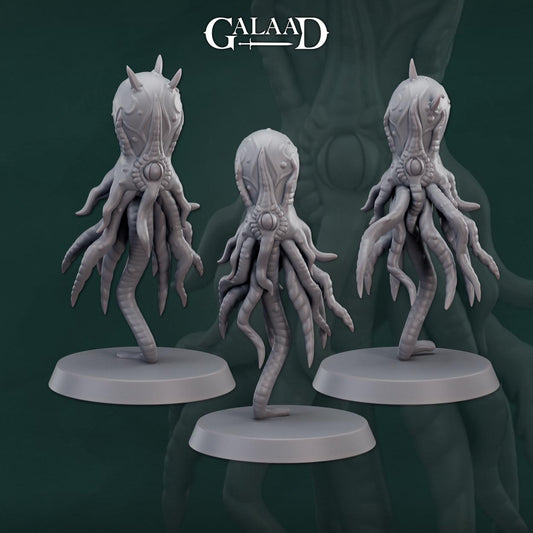 Mindflayer Minions | Galaad Miniatures | Compatible with D&D/AoS | Fantasy | Tabletop RPG
