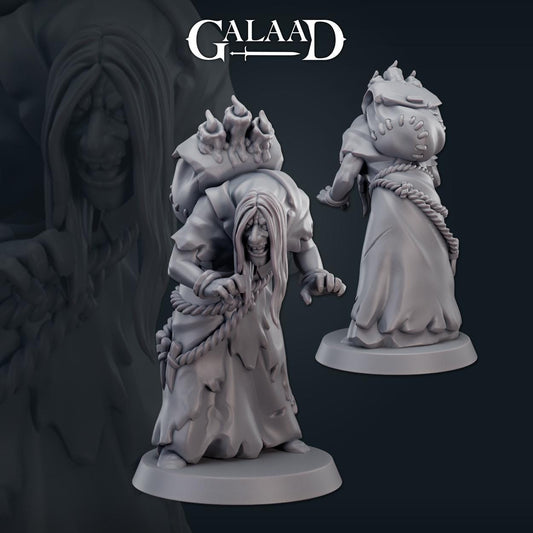 Female Crone Witch | Galaad Miniatures | Compatible with D&D/AoS | Fantasy | Tabletop RPG