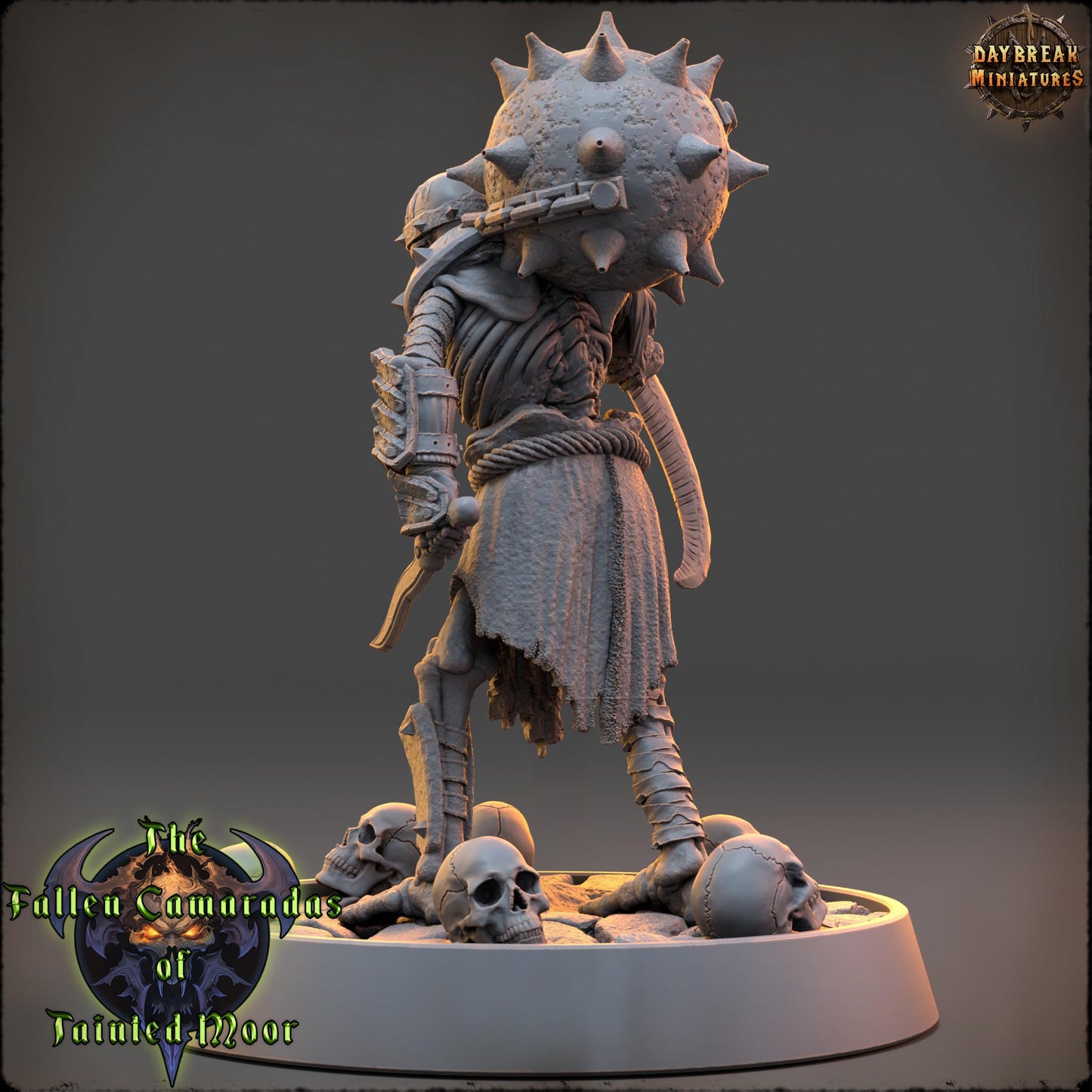 Undead Skeleton Blightpowder Engineer | DayBreak Miniatures | Compatible with D&D/AOS | Fantasy | Tabletop