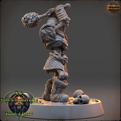 Undead Skeleton Captain Skullrend | DayBreak Miniatures | Compatible with D&D/AOS | Fantasy | Tabletop