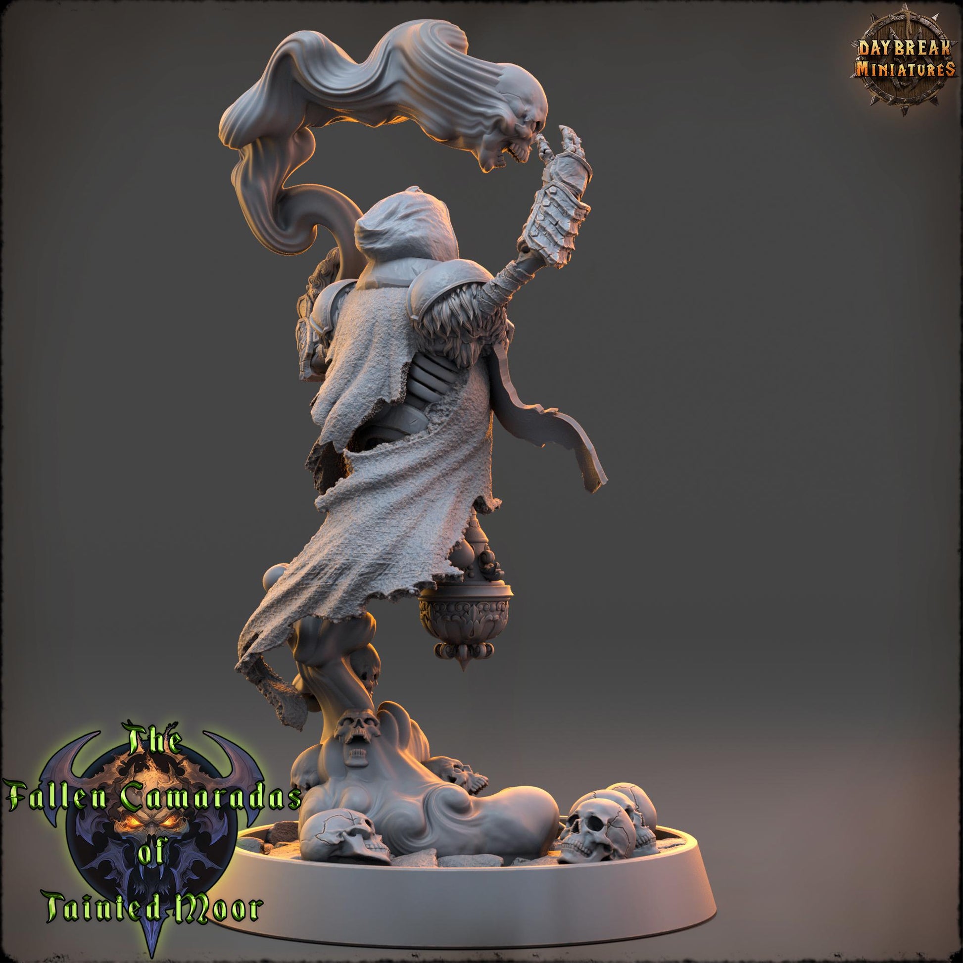 Undead Skeleton Darkcaster Malvenom | DayBreak Miniatures | Compatible with D&D/AOS | Fantasy | Tabletop